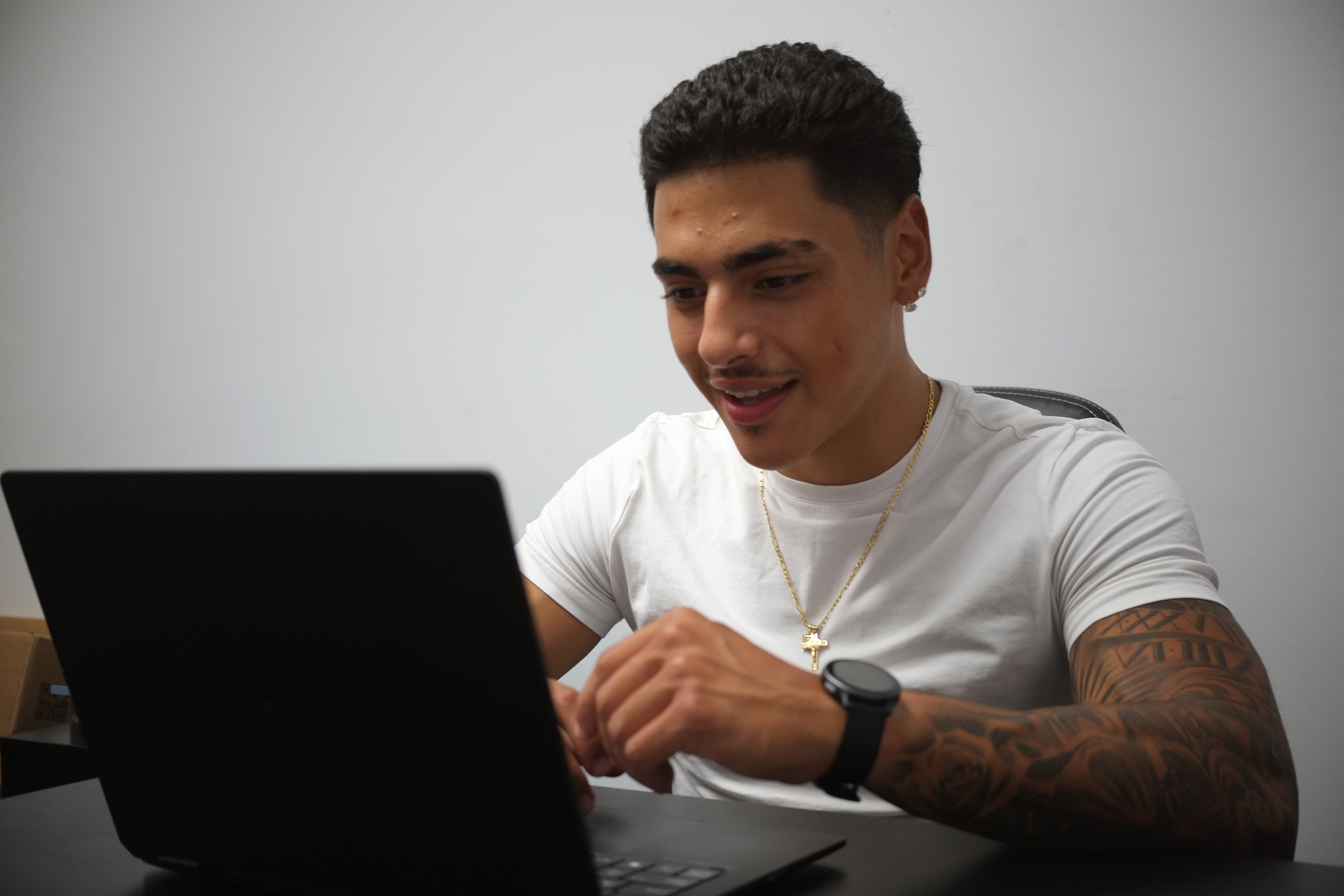 Coach on a video check-in call