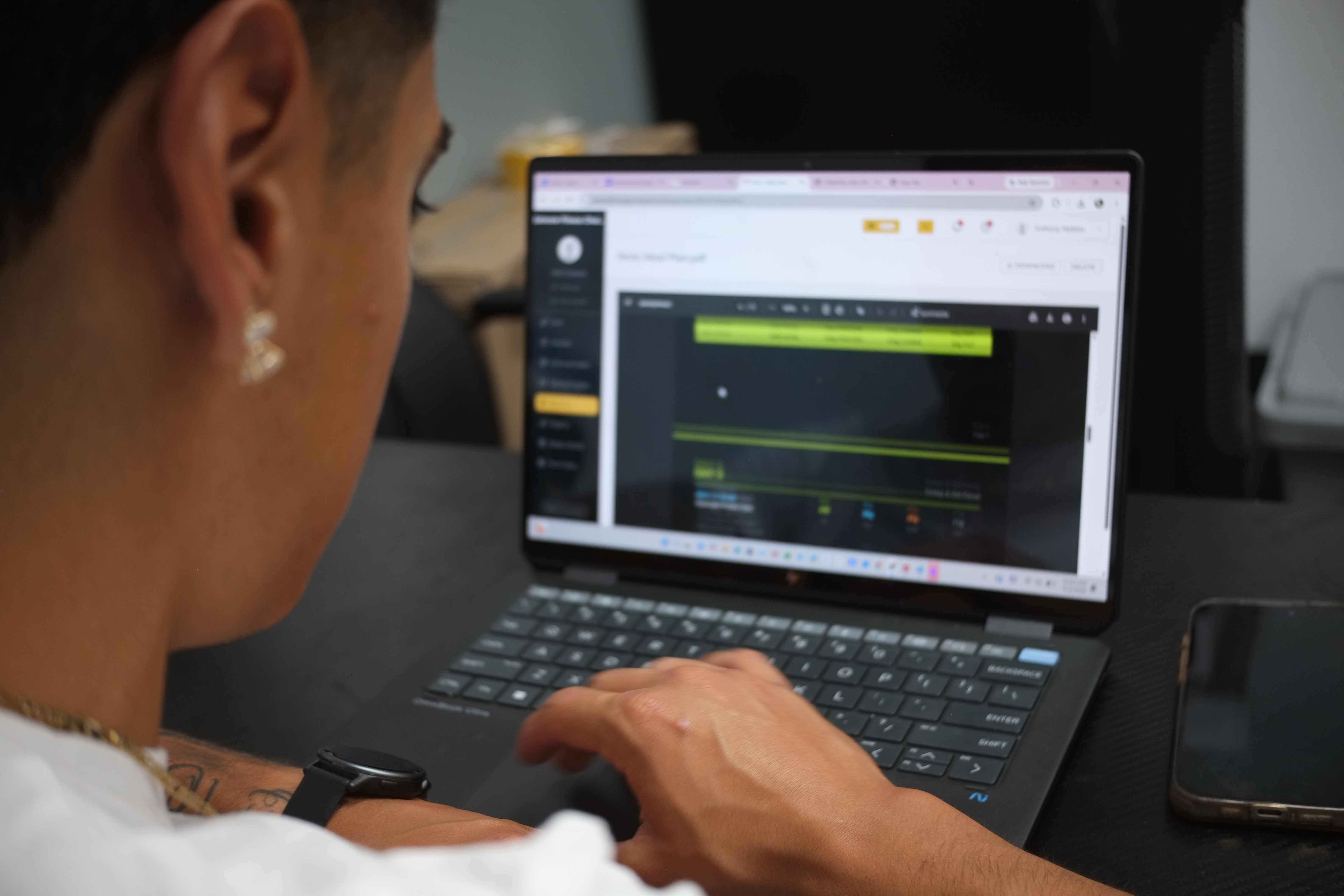 Reviewing a client program online